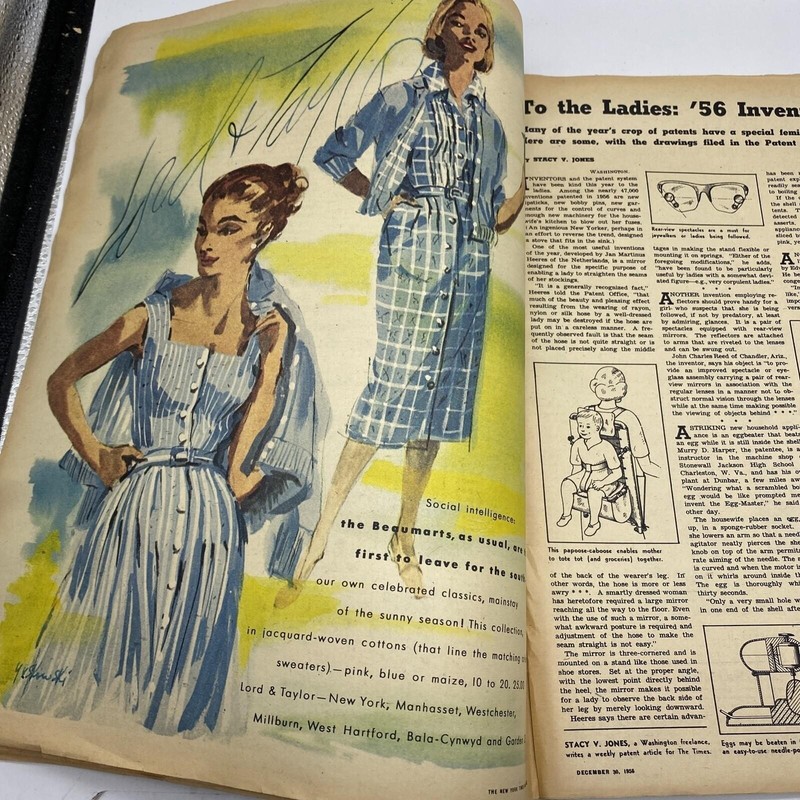 New York Times Magazine DEC 3, 1956 - Year Recap - Politics - Amazing Ads gallery