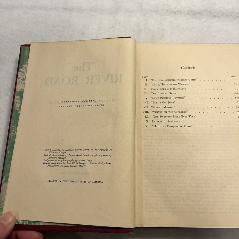The River Road ~ Francis Parkinson Keyes Vintage Red Hardcover Julian Messner gallery