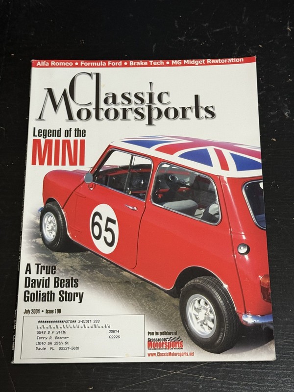Classic Motorsports Magazine July 2004 Legend of The Mini