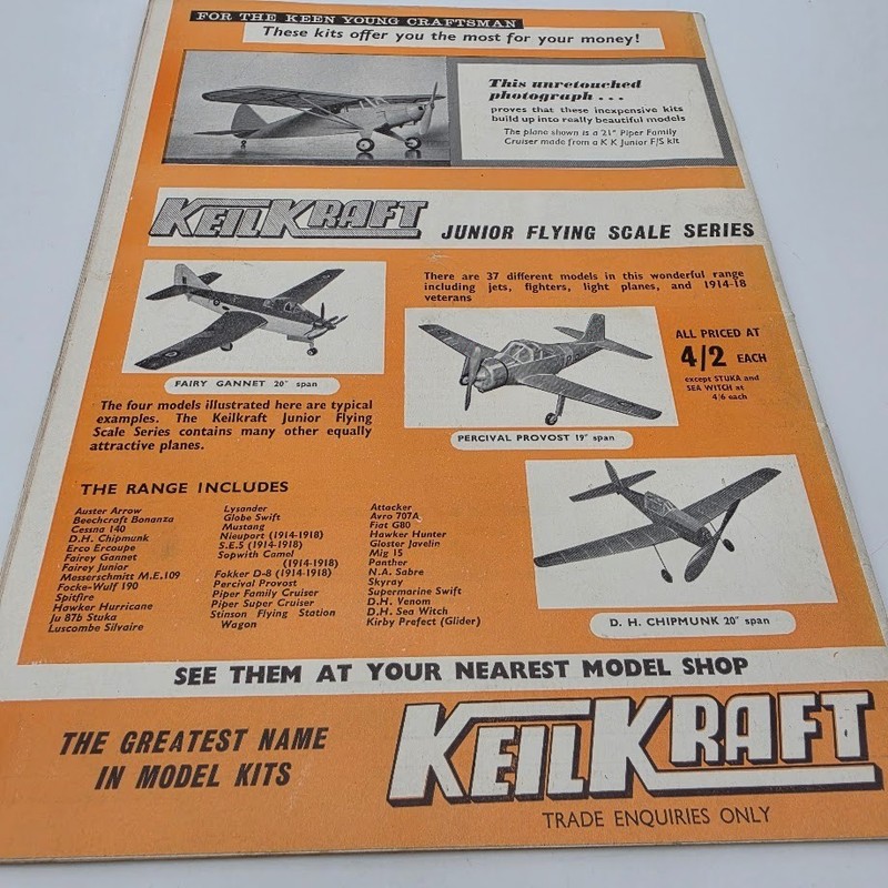 Vintage Aero Modeller Magazine February 1960 Model Aircraft Plans Sopwith Pup gallery
