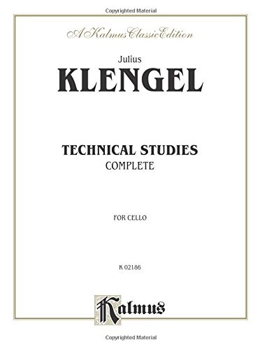 TECHNICAL STUDIES (KALMUS EDITION) By Julius Klengel **BRAND NEW**