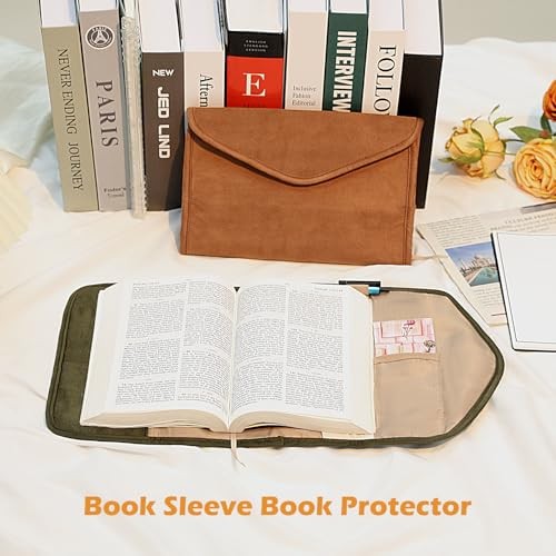 Reusable Adjustable Book Cover with Strong Brown Medium for Size 8*6*1.5" Book gallery