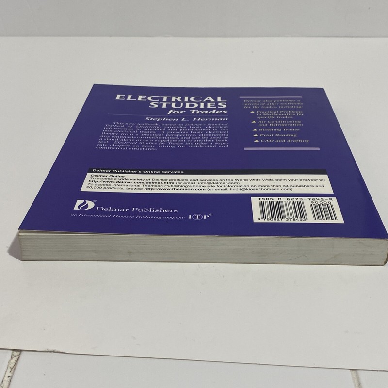 Electrical Studies for Trades Paperback Stephen L. Herman New With Shelf ￼Wear gallery