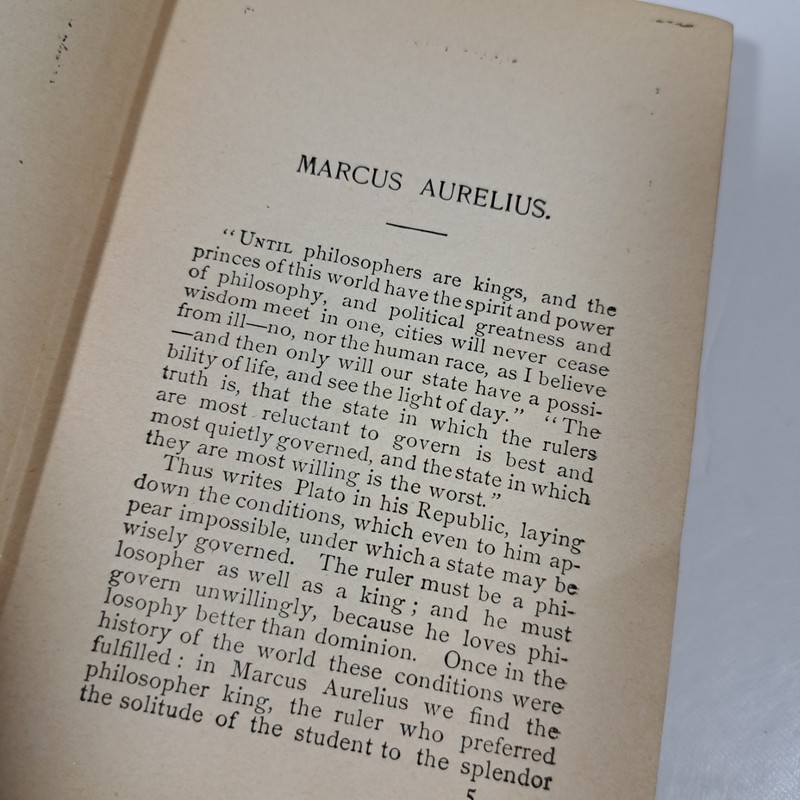 Thoughts From Marcus Aurelius, 1907 Or Earlier, Hardcover RARE, The Mershon Co. gallery