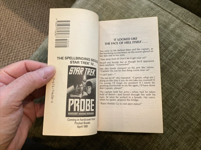 SF Vintage Pb, Star Trek TNG1: Ghost Ship by Carey, Pocket 5th 1989, NF gallery