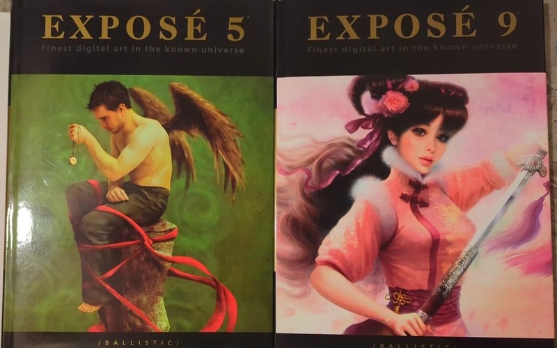 2x LOT- EXPOSE 5 + 9: THE FINEST DIGITAL ART IN THE KNOWN UNIVERSE Daniel P Wade
