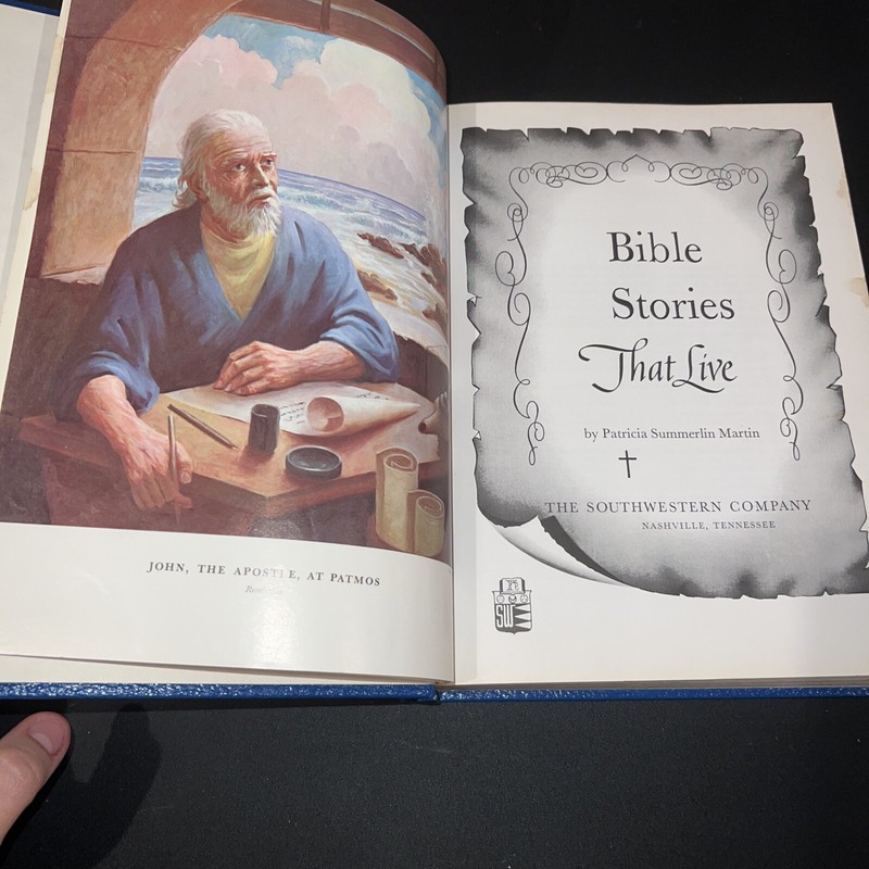 “Bible Stories That Live» Patricia S. Martin 1966 Vintage Hardcover Collector’s
