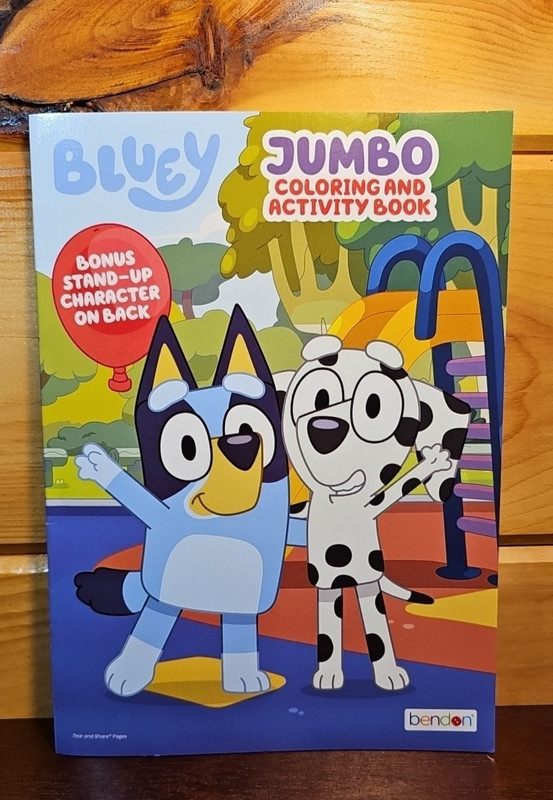 BLUEY Jumbo Coloring & Activity Book with Tear/Share Pages New!