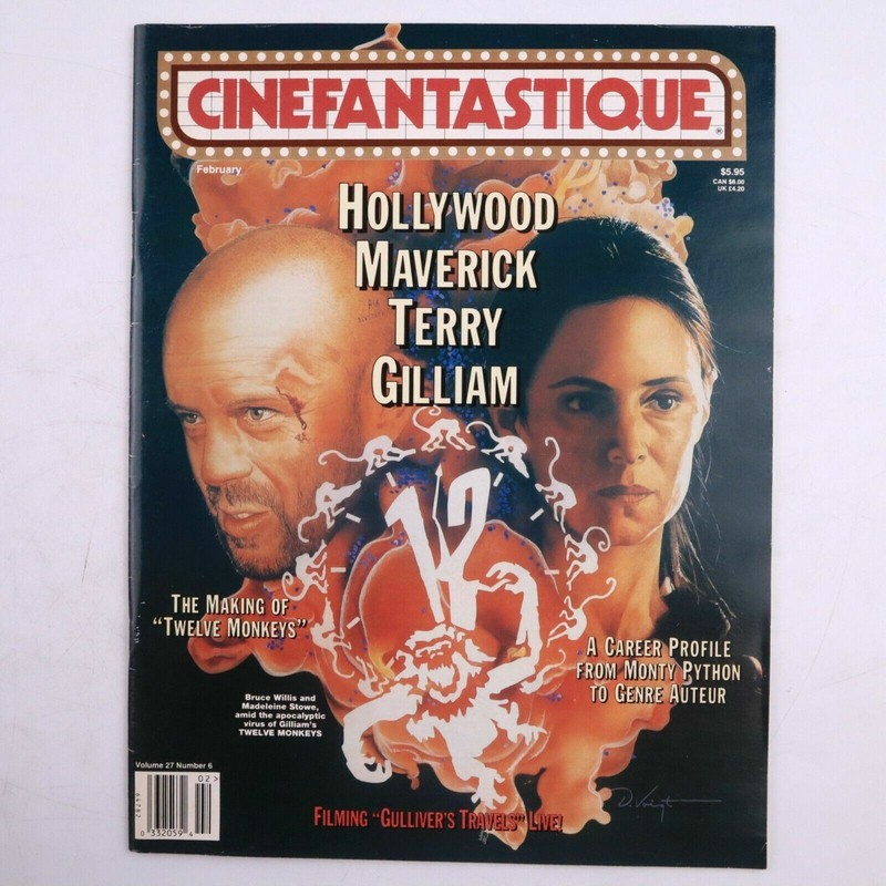 Cinefantastique Magazine Vol 27 #6 Feb 1996 Twelve Monkeys Terry Gilliam