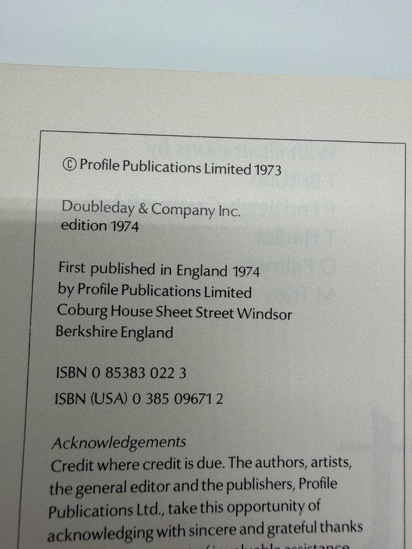 Aircraft in Profile Volume 13 Doubleday & Company 1974 Aviation Hardcover Book gallery
