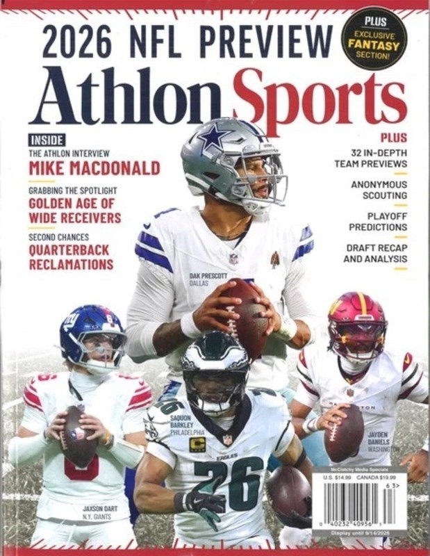Athlon Sports Magazine 2026: Pro Football Preview (The Cowboys Cover)