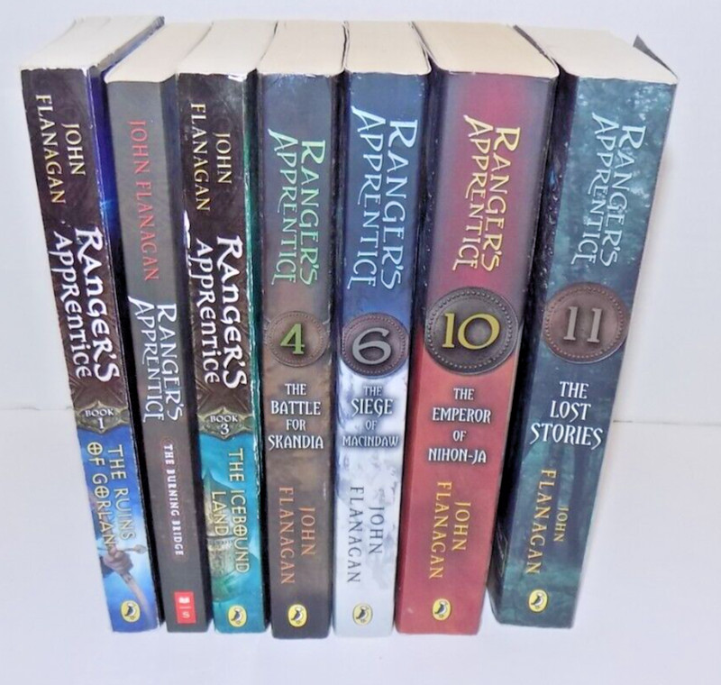 Lot of 7 PB in RANGERS APPRENTICE Series by John Flanagan # 1-4, 6, 10-11 Good gallery
