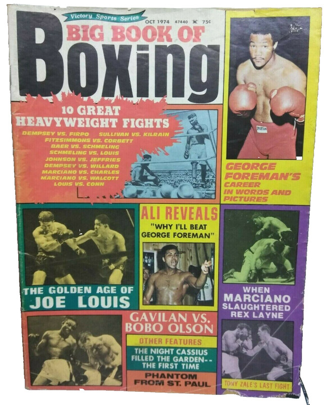 Vintage Big Book Boxing Victory Sports Series Oct 1974 George Foreman’s Career