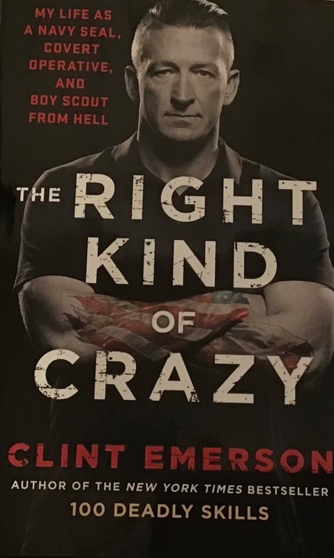 Title Book “THE RIGHT KIND OF CRAZY”Author Clint Emerson Hardcover First Edition