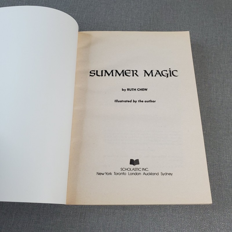 Summer Magic Ruth Chew 1977 Illustrated Children's Fantasy Adventure Scholastic gallery
