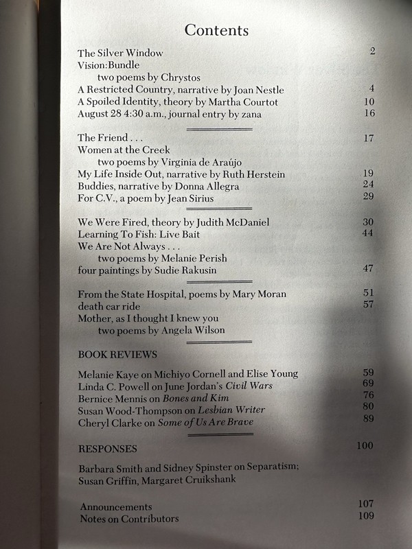 Sinister Wisdom Issue 20 Literary Poetry Magazine Chrystos gallery