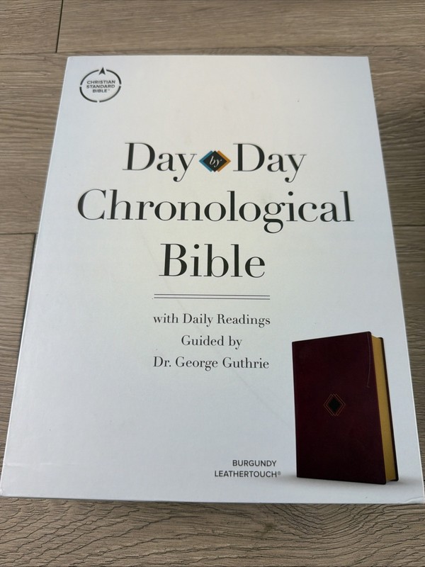 CSB Day-By-Day Chronological Bible, Burgundy Leathertouch by George H Guthrie