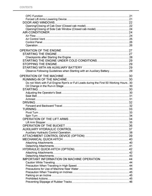 Kubota SVL75-2 Compact Track Loader Operators Manual SPIRAL - TOUGH COVERING gallery