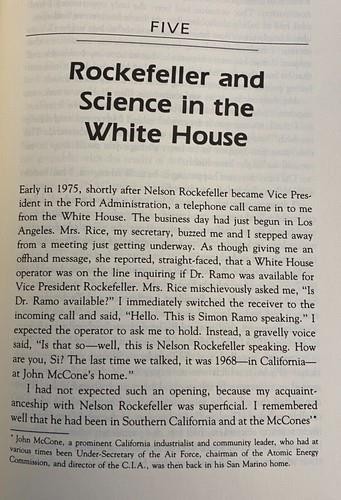 THE BUSINESS OF SCIENCE by Simon Ramo 1988 SIGNED Howard Hughes TRW White House gallery