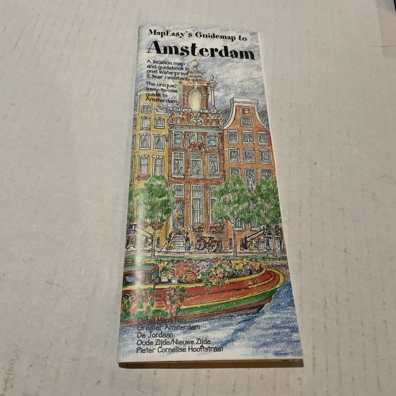 MAPEASY’S GUIDEMAP TO AMSTERDAM By Inc. Mapeasy *Excellent Condition*
