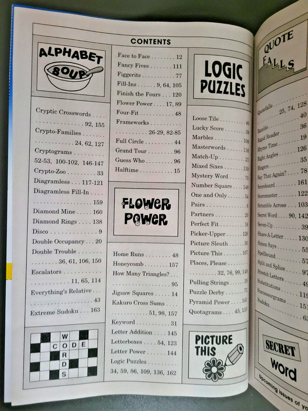 Lot of 2 Family Variety Puzzles & Games & 1 Book With Crosswords by Penny Press gallery