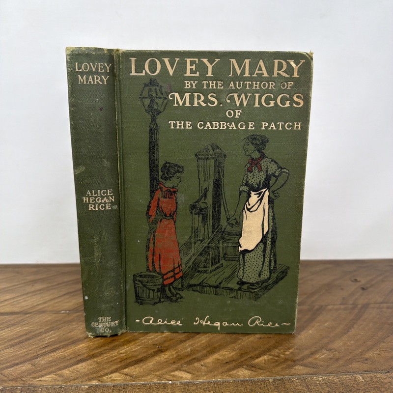 Lovey Mary Alice Hegan Rice 1903 Antique Illustrated Novel Hardcover Vintage