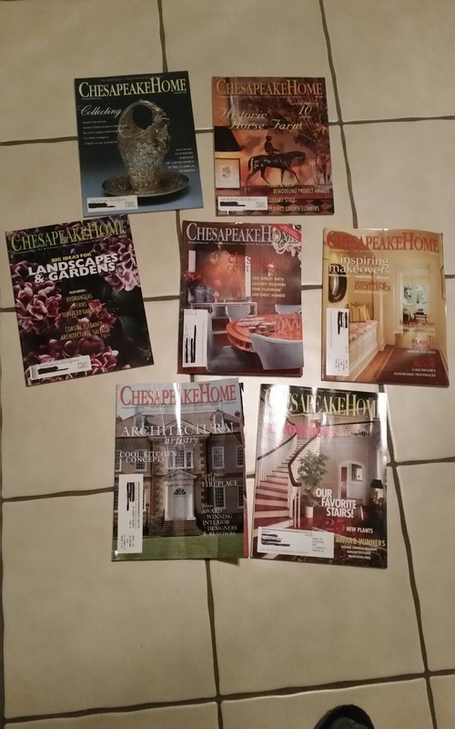 CHESAPEAKE HOME; 7 different issues;see descript; 2003/04/07; like new, unread