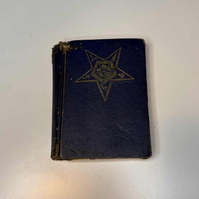 Vintage 1952 Adoptive Rite Ritual Book Robert Macoy Eastern Star Masonic Writing