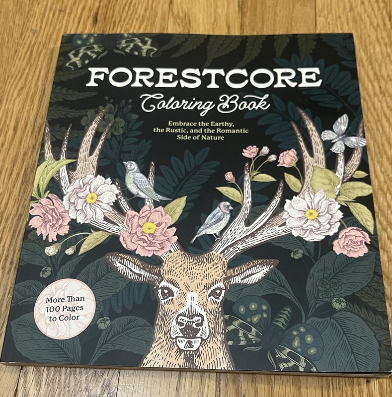 Forestcore Coloring Book 128 Pages Forest to Life Deer Mushrooms Butterflies Art