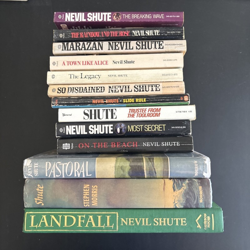 Nevil Shute Lot 13 Books Landfall Pastoral Marazan Most Secret On The Beach