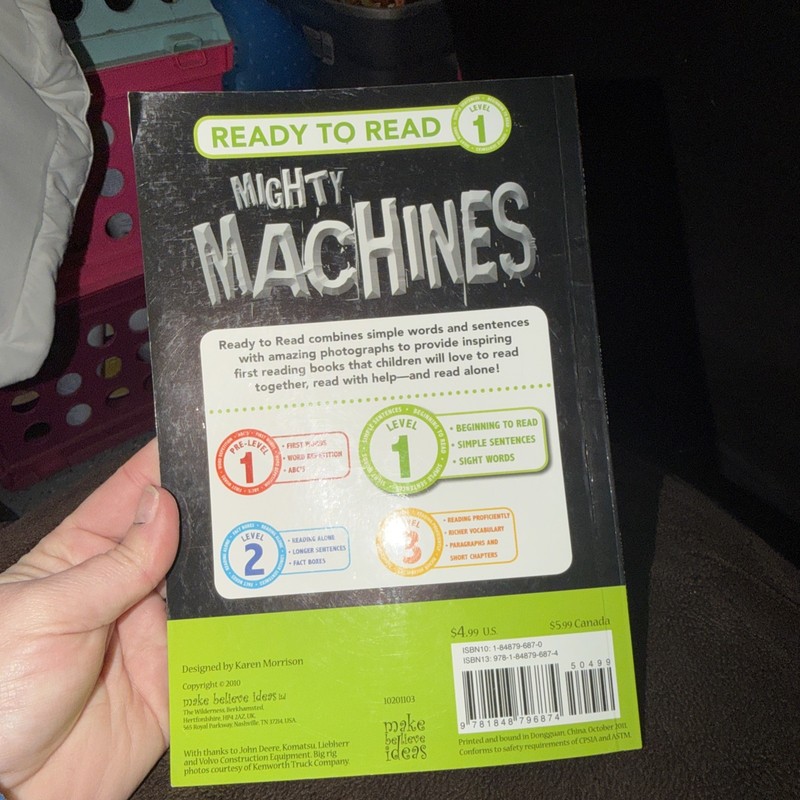 Ready to Read Ser.: Mighty Machines by Sarah Creese (2011, Trade Paperback) gallery
