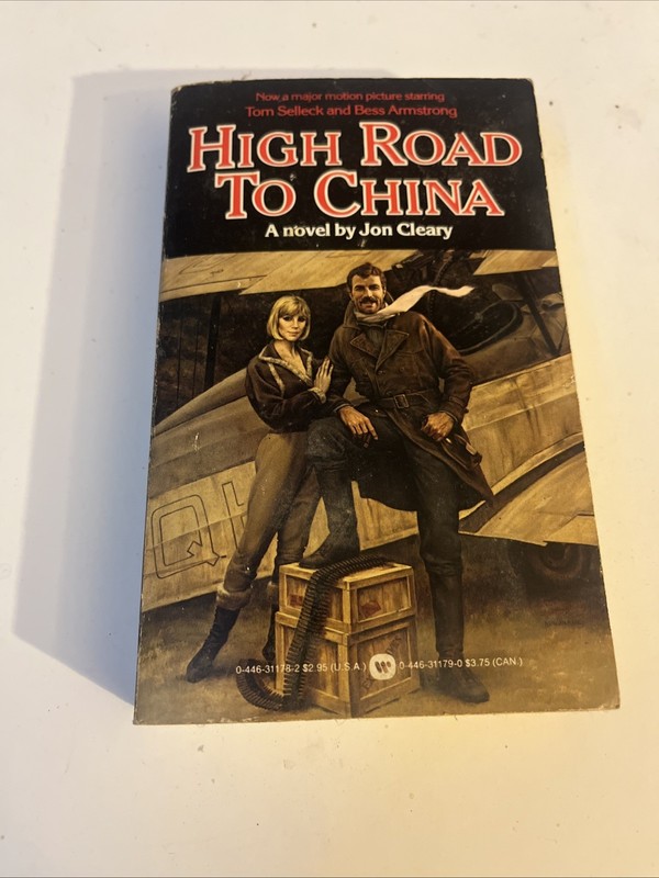 High Road to China Book By Jon Cleary 1st Warner Books Printing 1983 Paperback
