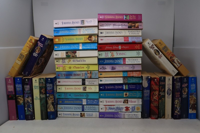 Lot of 10 Johanna Lindsey Paperback Historical Romance Novels Random Mix