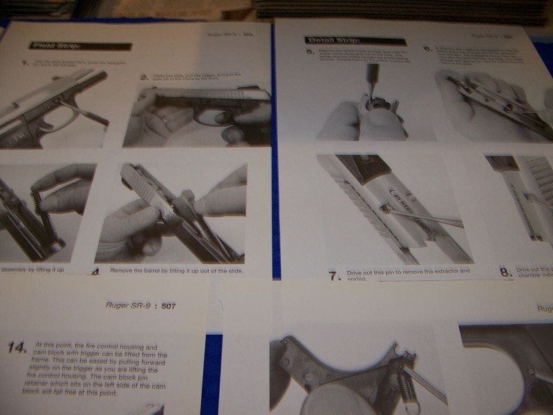 RUGER P-85 (9MM) & RUGER SR-9 (9MM)..FIELD STRIP & REASSEMBLY TIPS/SPECS (238MM) gallery
