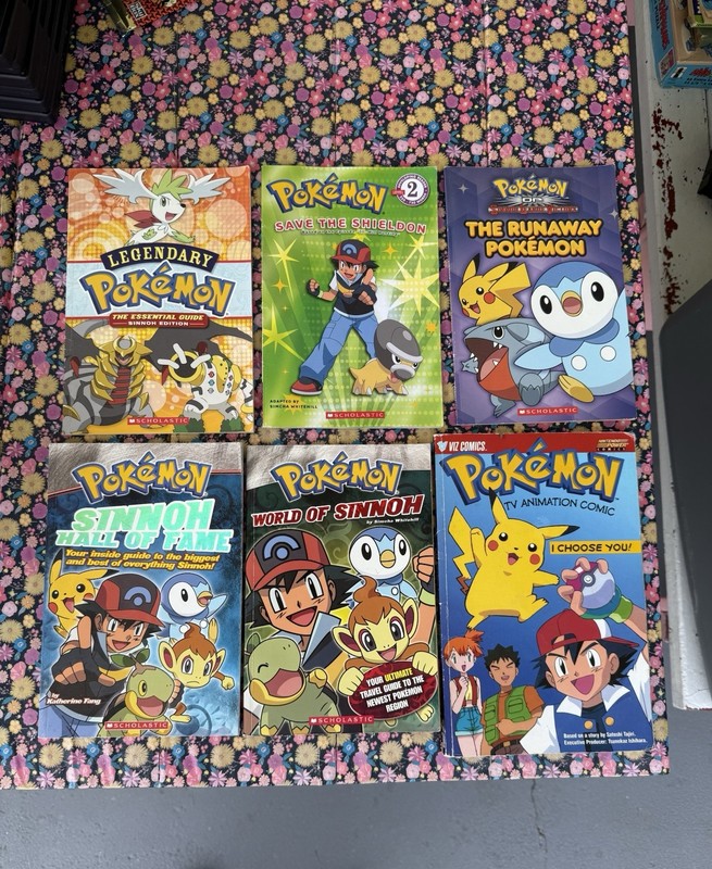 90s 2000s Pokemon Book Lot (6) Comics Nintendo Power Pikachu Collectible Cards