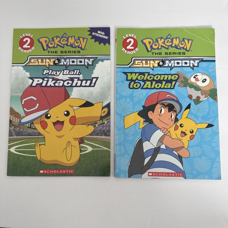 Pokemon Set of 2 Scholastic Level 2 Readers