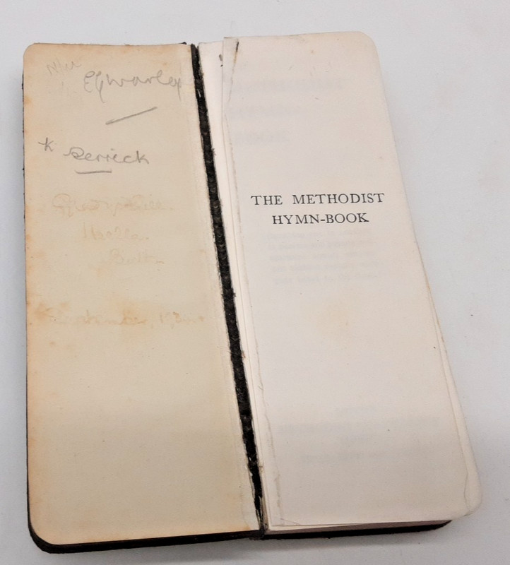 The Methodist Hymn-Book 1933 miniature Hardback, 13.5 x 5 cm, gold edges gallery
