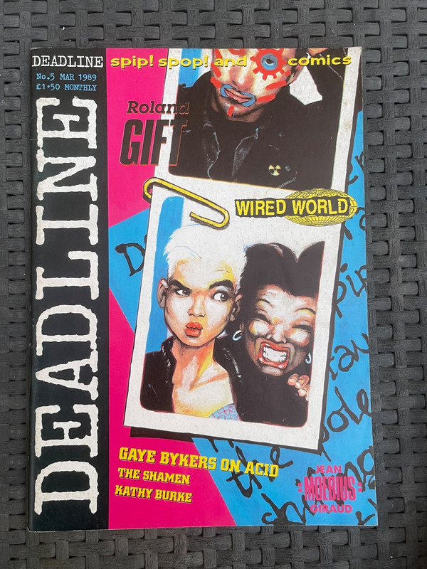 Deadline comic #5 1989 Vintage retro Jamie Hewlett