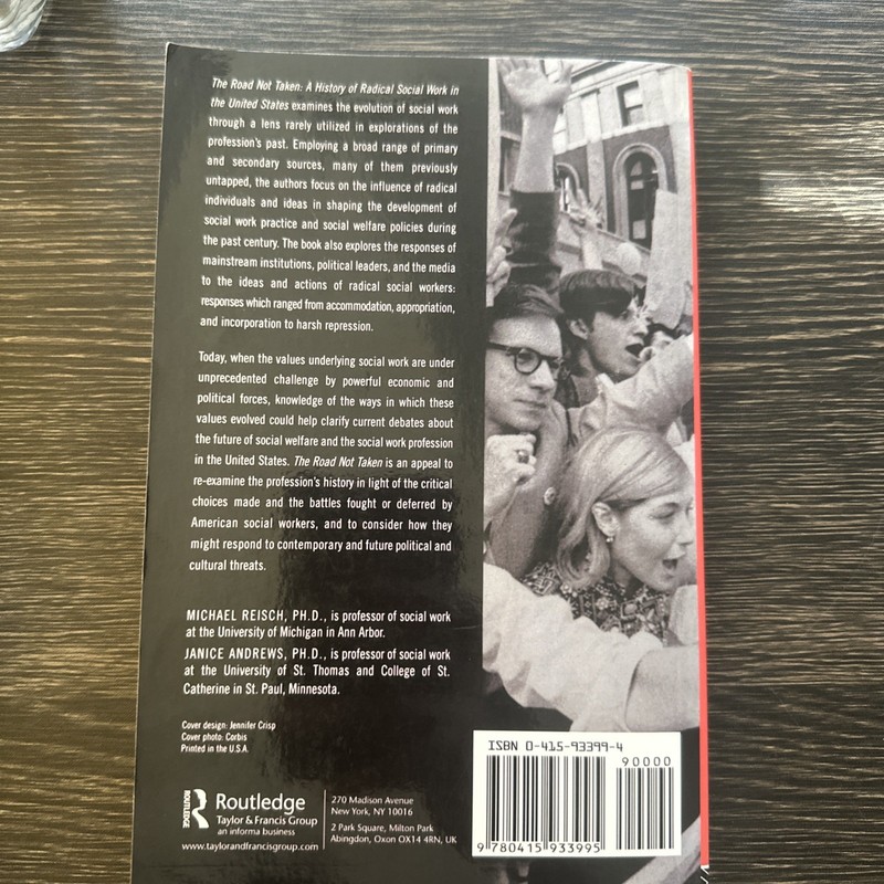 THE ROAD NOT TAKEN BOOK A HISTORY OF RADICAL SOCIAL WORK IN THE UNITED STATES US gallery
