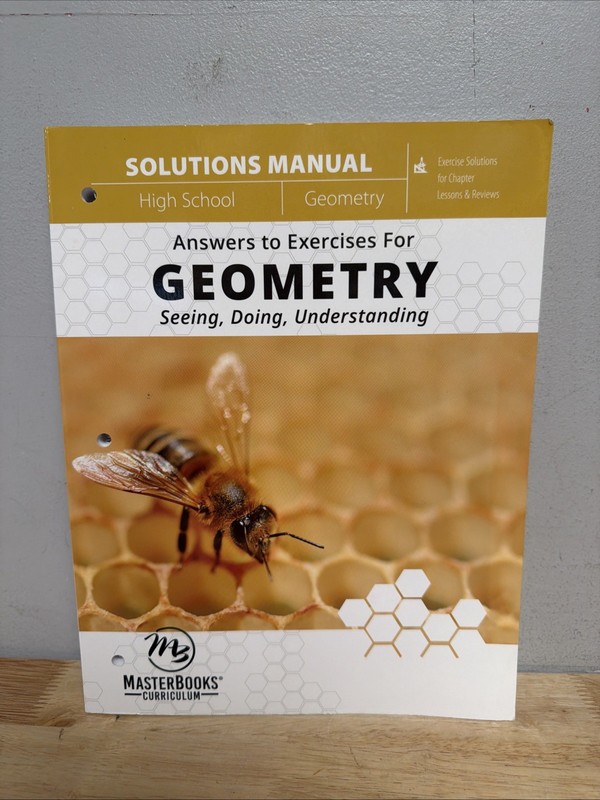Master Books Geometry Solutions Manual Answer Key Harold R. Jacobs