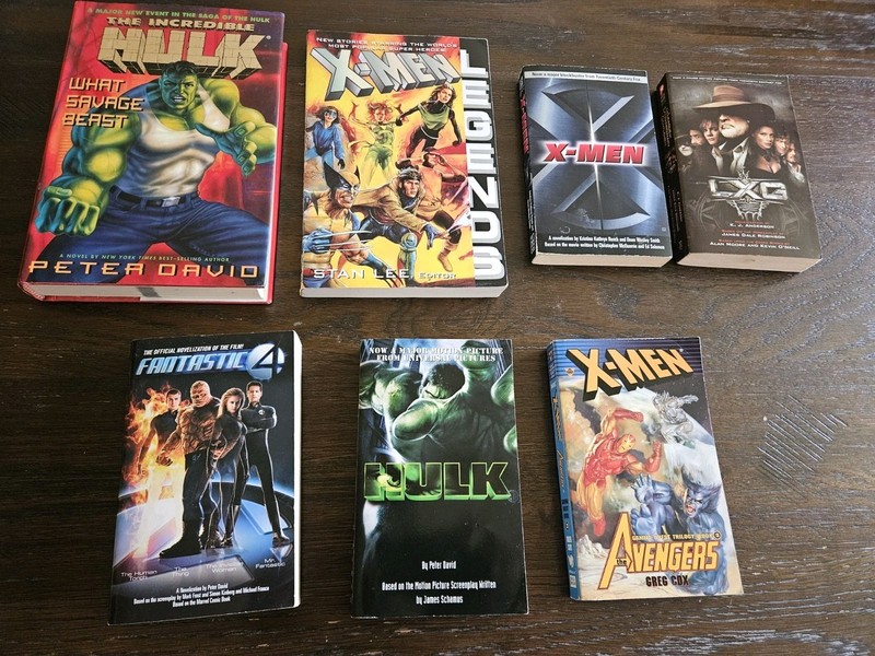 Mixed Lot of 7 Books Hulk, X-Men, Fantastic Four, Avengers, LXG