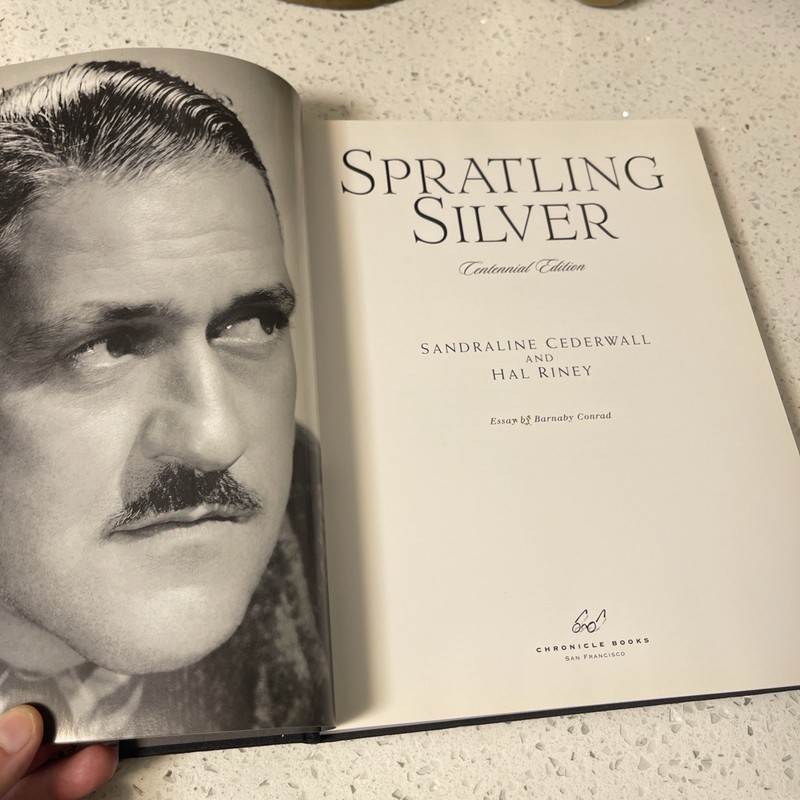 "SPRATLING SILVER" HARDCOVER/DUST JACKET 9 X 12 FORMAT CENTENNIAL ED.-170 PAGES gallery