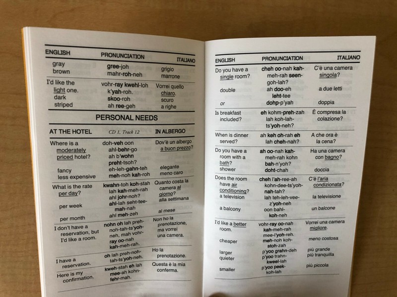 Italian Phrase Book / Dictionary - Pocket Size - by Language/30 gallery