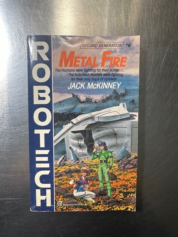Robotech Second Generation #8 Metal Fire Jack McKinney Paperback Novel