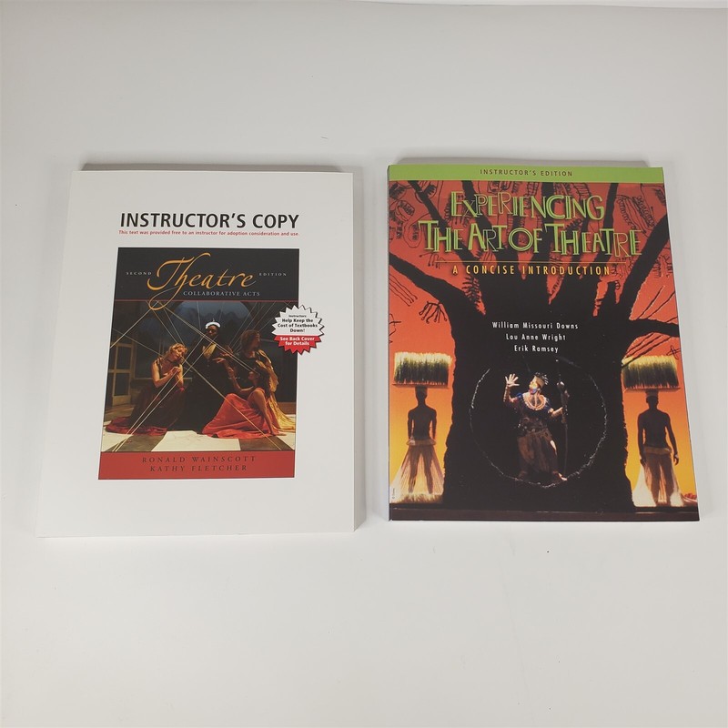 LOT of 2 Books Theatre Collaborative Acts & Instructor’s Edition Experiencing…