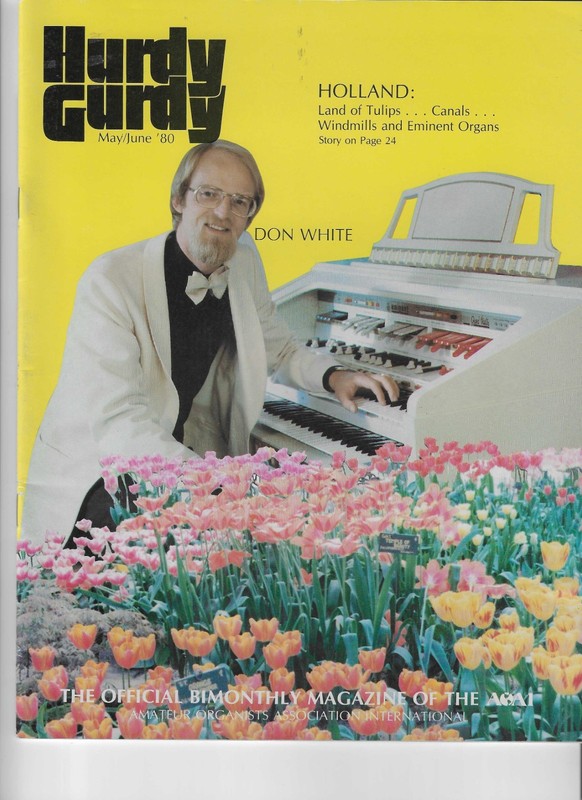 Hurdy Gurdy Magazine May-June 1980 Official Bimonthly Magazine of The AOAI