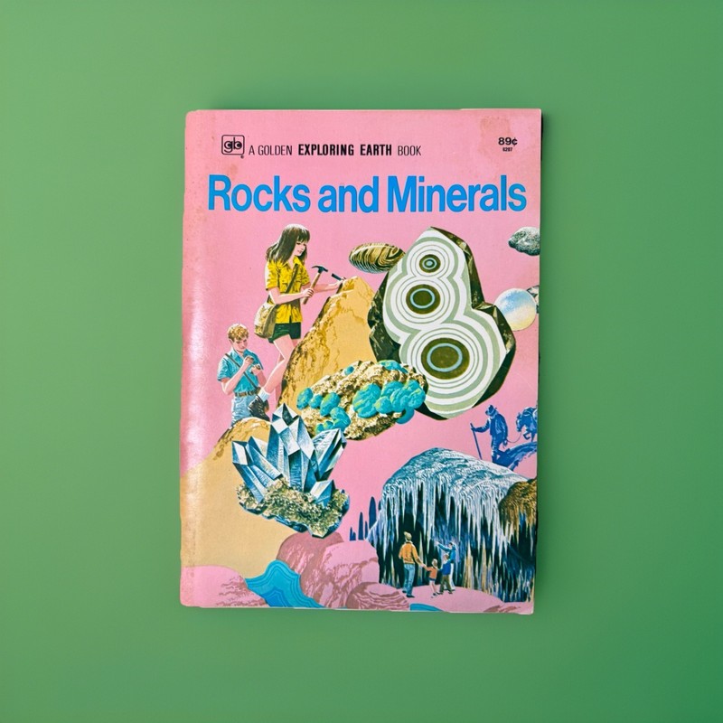 Vintage 70’s ROCKS & MINERALS Golden Press Exploring Earth Paperback Book