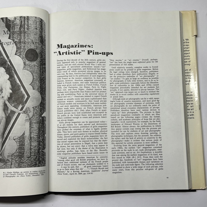 1972 THE PIN-UP A Modest History by Mark Gabor Book gallery