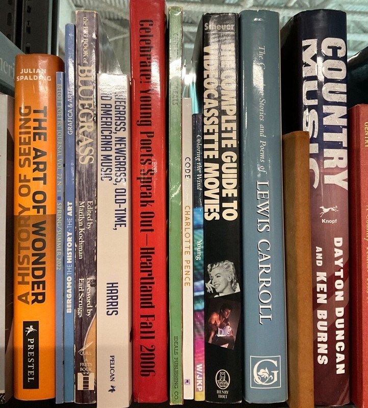 Poetry Music Film TV Books & Plays - Choose from great titles in drop down list gallery