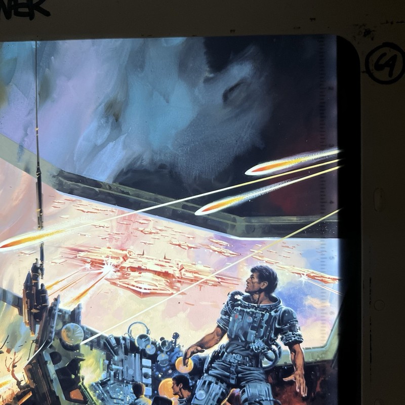 Paul Alexander Sci-Fi Cover Art Transparency Man Who Used Universe Warner 1983 gallery